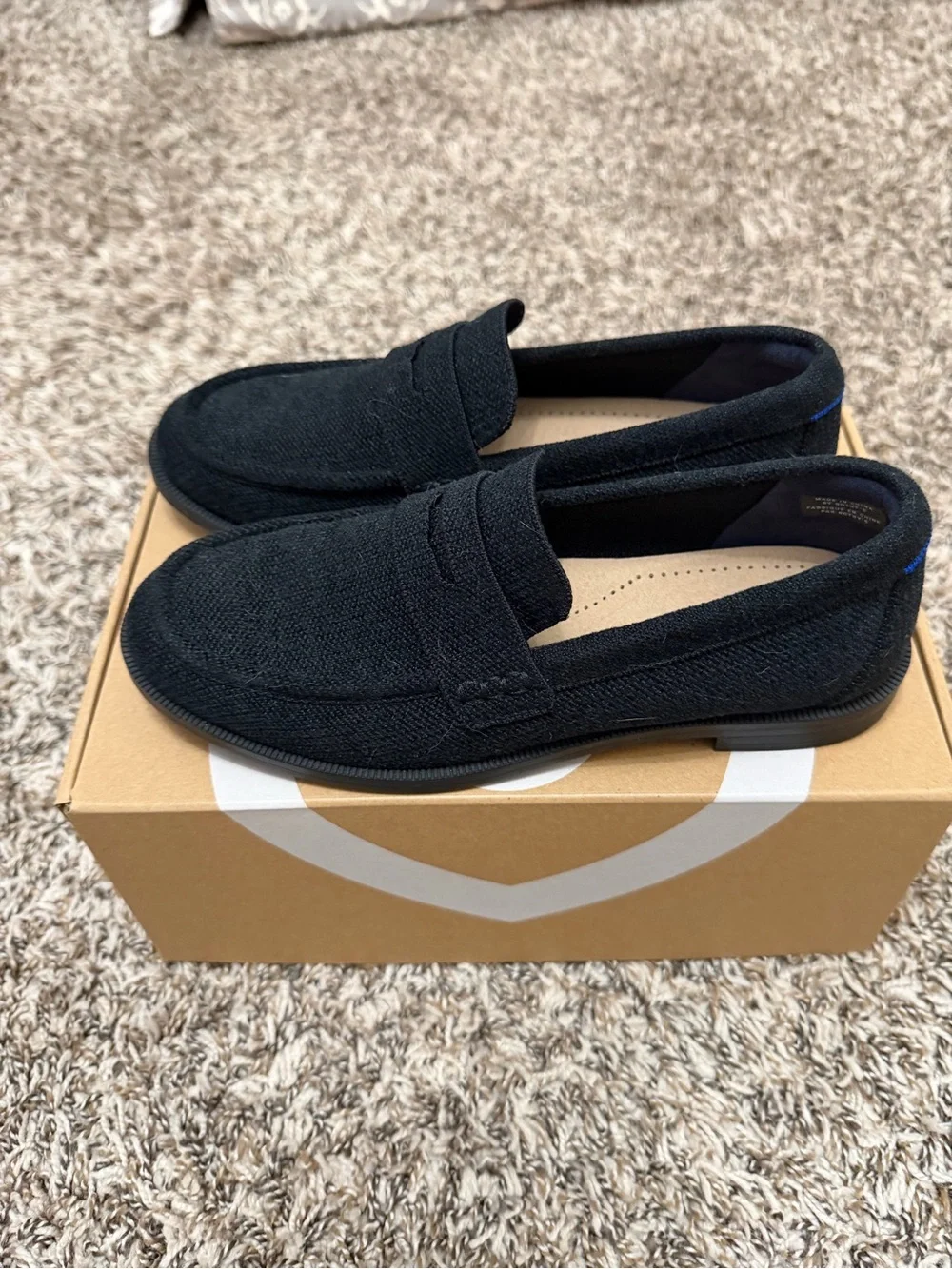 Rothy's Black Women’s Slip-On Penny Loafers